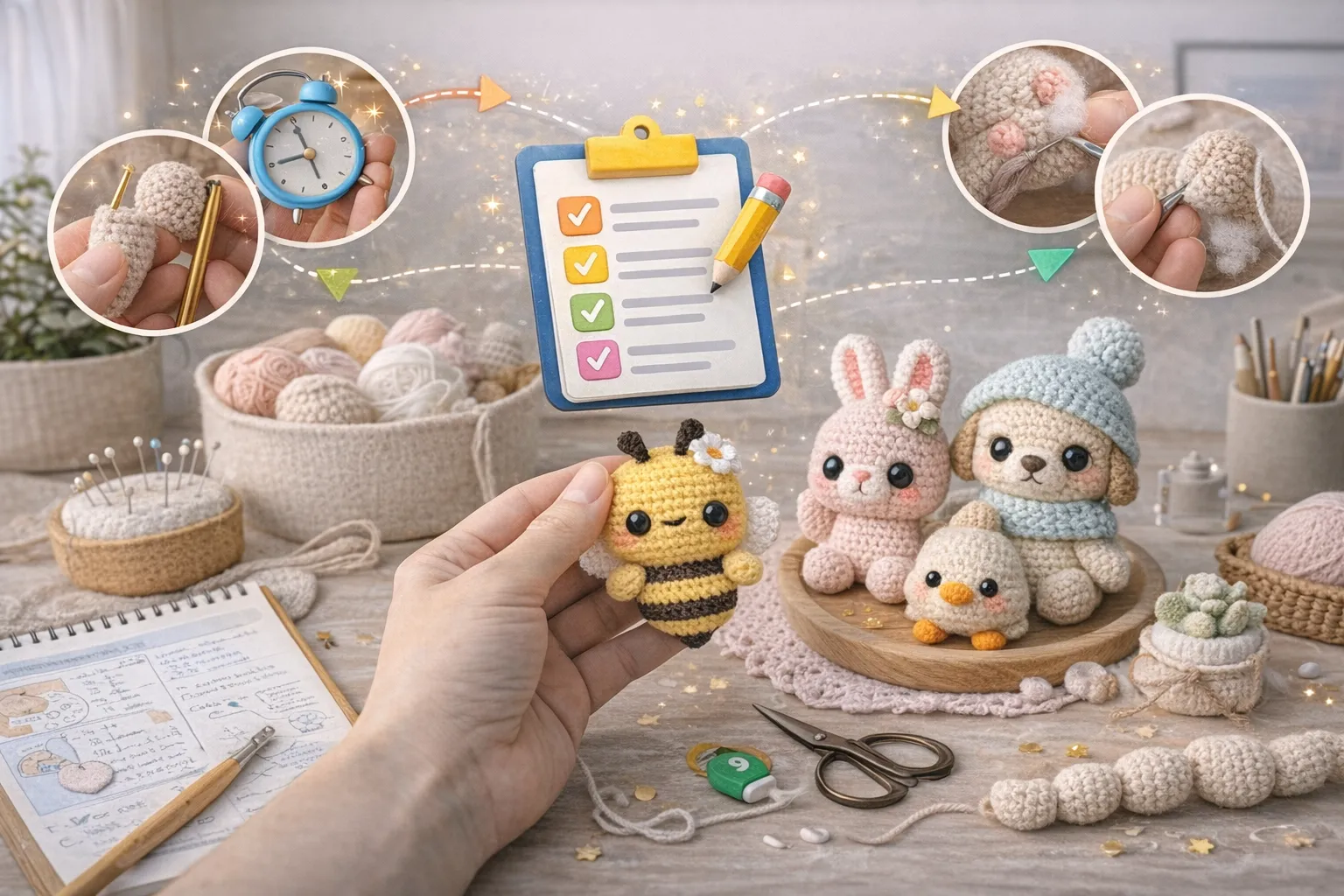 Practical Tactics and Tips for Small and Quick-to-Finish Amigurumi Models
