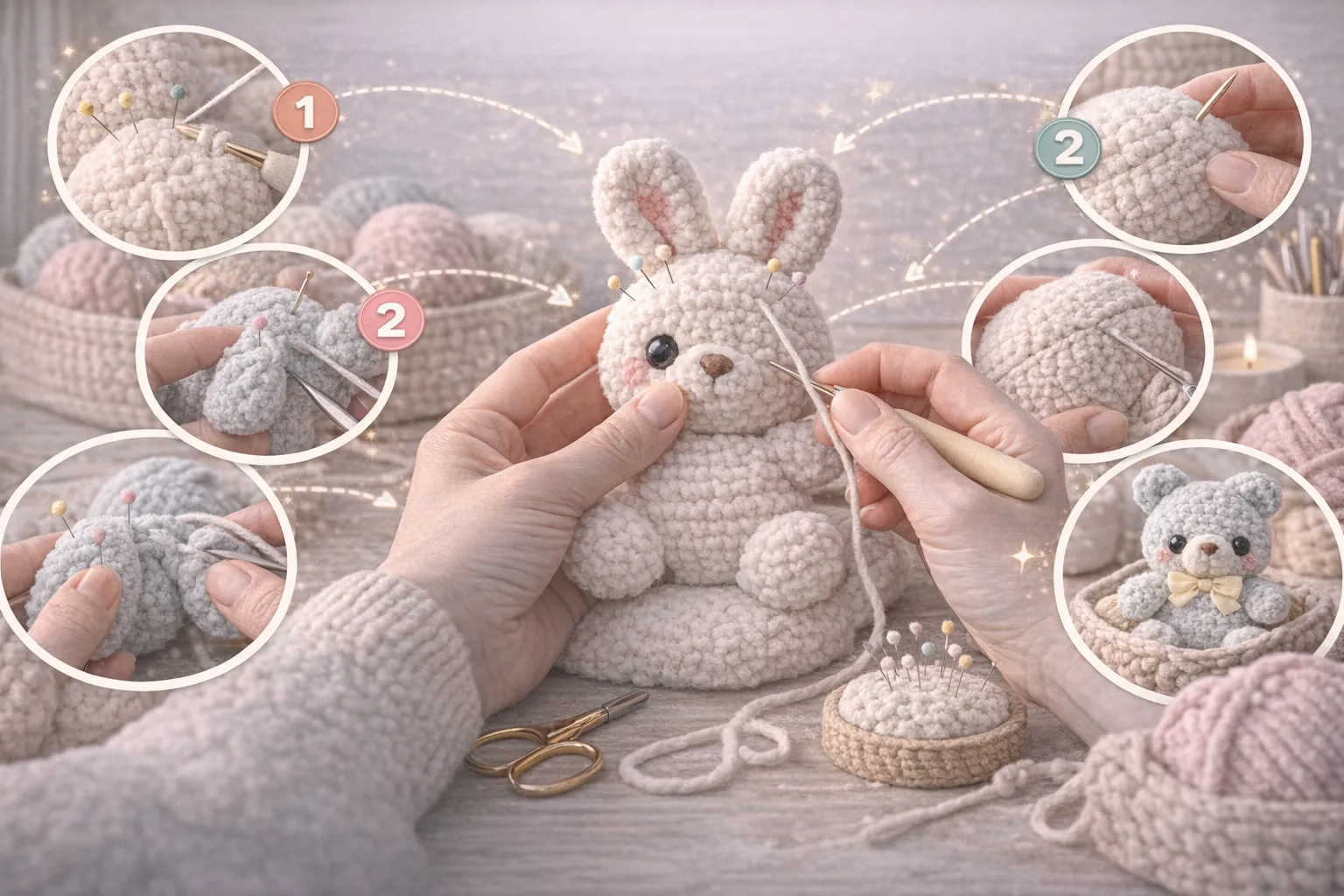 Amigurumi Assembly and Sewing Techniques – Tips for Symmetrical and Sturdy Results