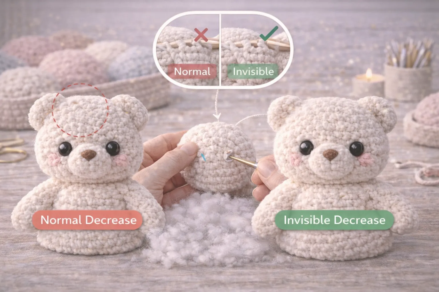 Invisible Decrease Technique: The Secret to Making Your Amigurumi Look Cleaner and Professional