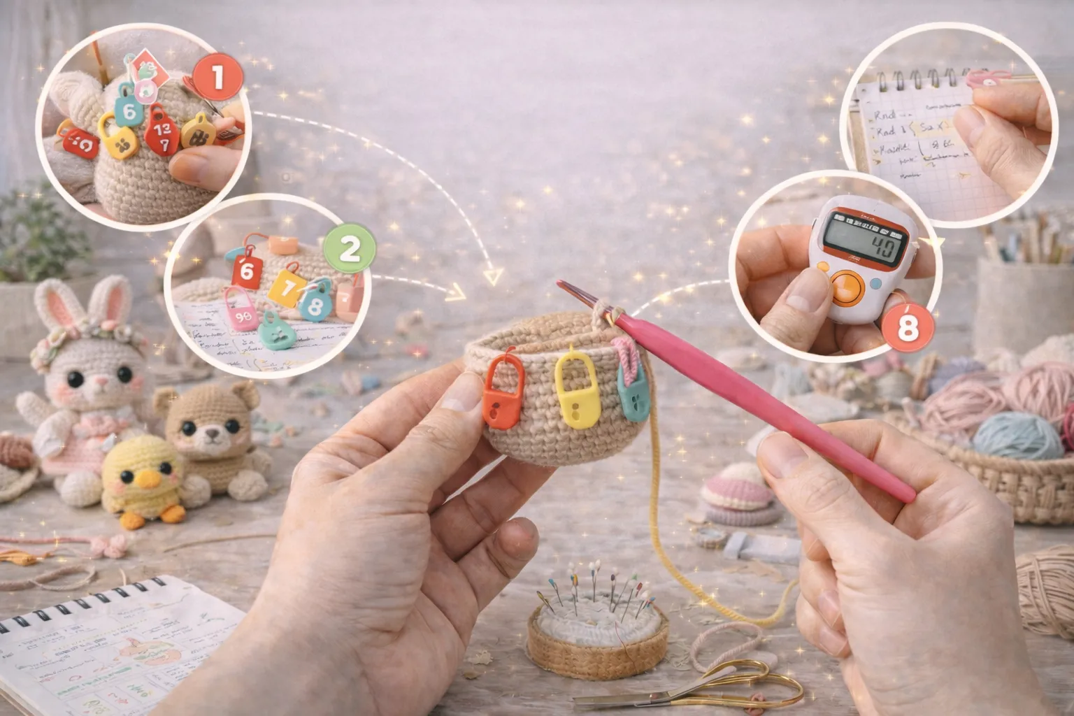 Stitch Markers and Row Tracking in Amigurumi – Easy Methods to Prevent Mistakes from the Start
