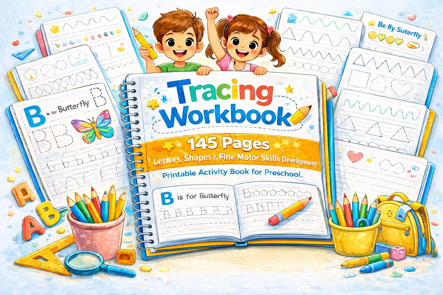 Tracing Workbook for Kids PDF