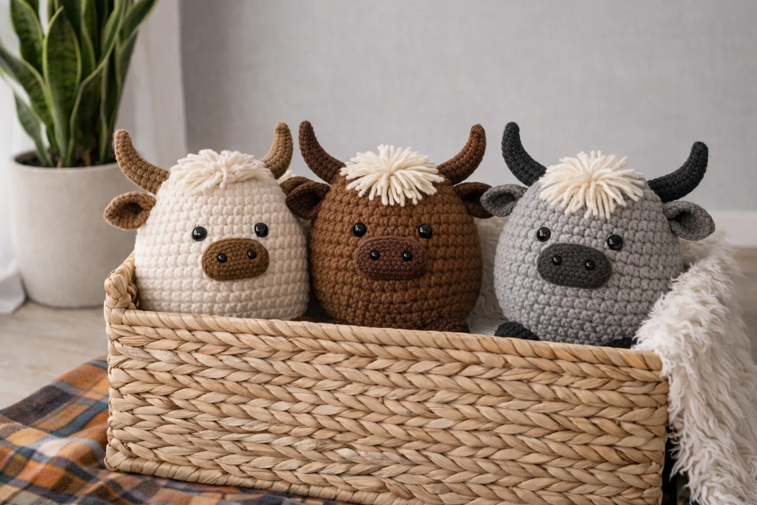 Cow Pillow Crochet Pattern