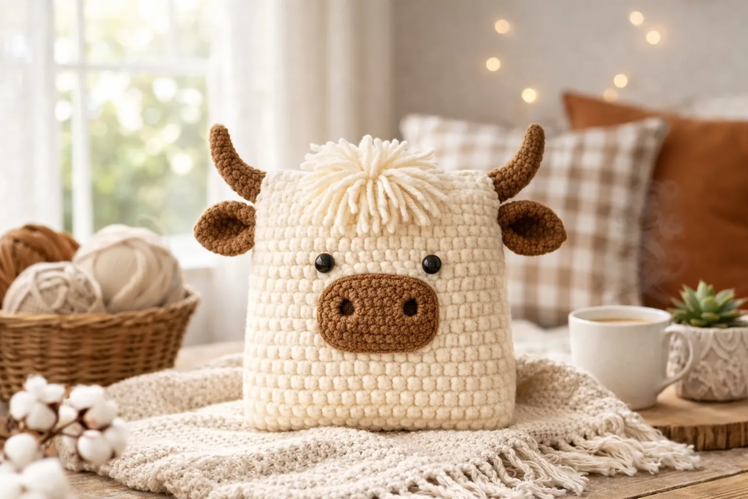 Cow Pillow Crochet Pattern Bundle