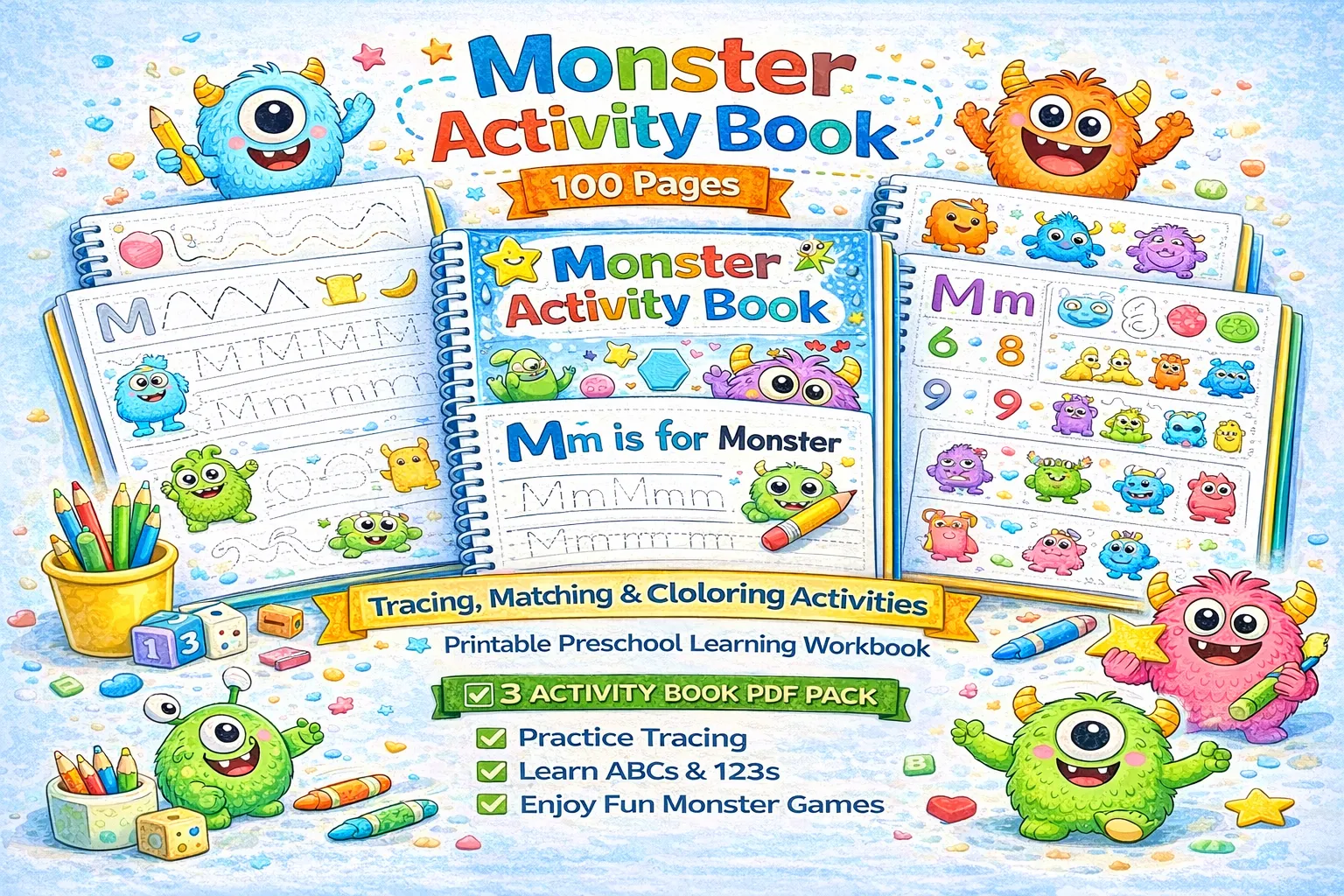 Monster Activity Book PDF