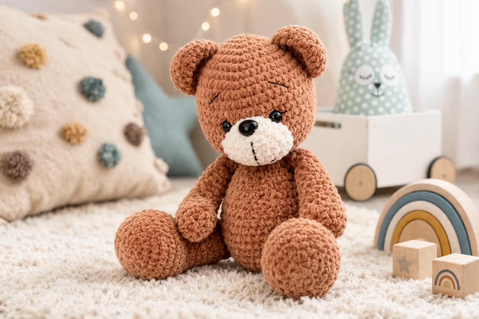 Teddy Bear Amigurumi Crochet Pattern 1