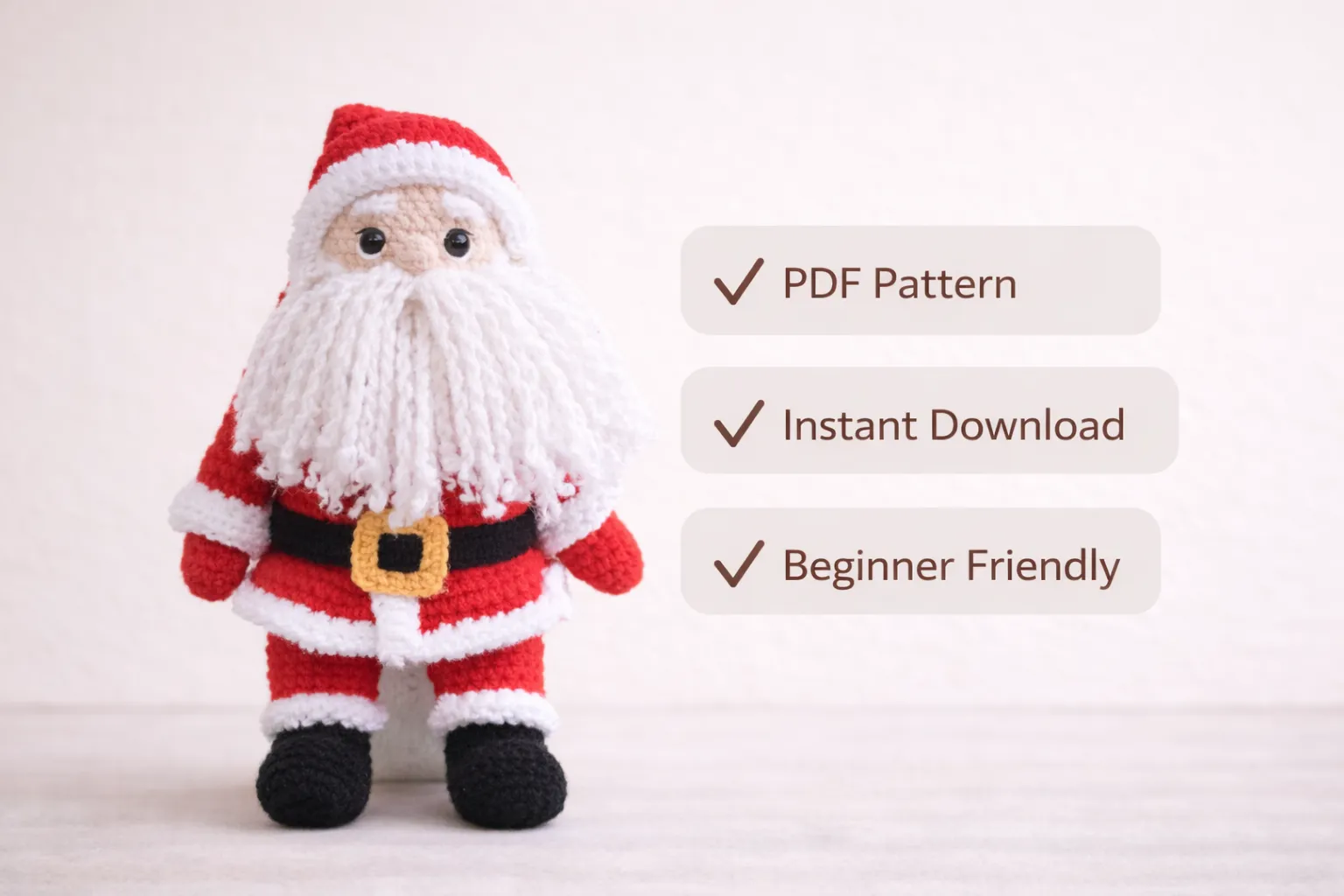 Santa Claus Amigurumi Crochet Pattern